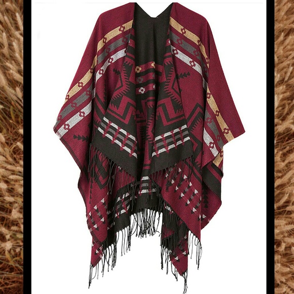 Urban Coco Jackets & Blazers - NWT Southwest Design Poncho Cape Wrap